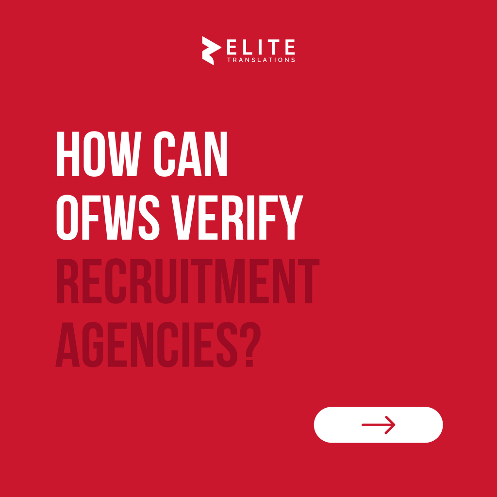 How Can OFWs Verify Recruitment Agencies-01