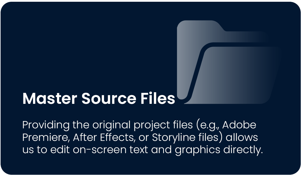 Master Source Files